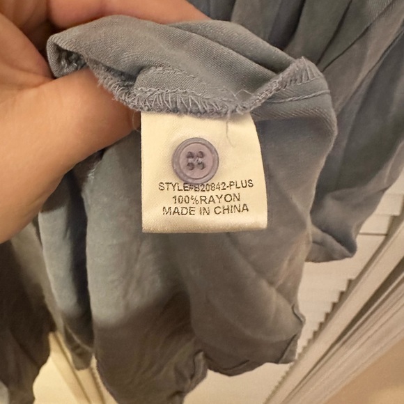 NWT - Jodifil tiered button down dress with pockets - Size 2X - Picture 5 of 7